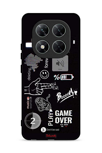 Tolwak غطاء حماية Xiaomi Poco X7 5G Game Over Pew Pew