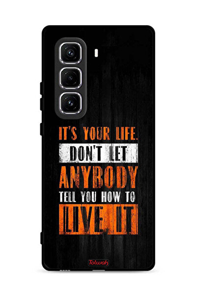 Tolwak غطاء حماية لهاتف Infinix Hot 50 Pro Plus 4G يحمل عبارة Its Your Life