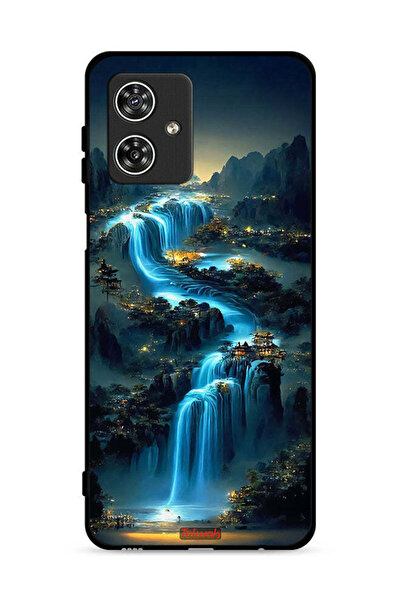 Tolwak غطاء حماية لهاتف موتورولا موتو جي 54 5G بنقشة شلال