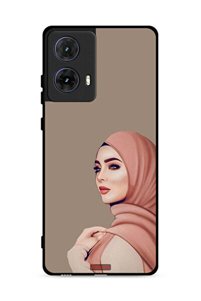 Tolwak غطاء حماية لهاتف موتورولا موتو جي 85 5 جي - فتاة محجبة جميلة