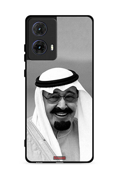 Tolwak غطاء حماية لهاتف موتورولا موتو جي 85 5G صورة الملك عبد الله مبتسمًا