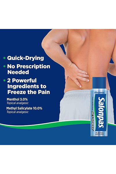 Salonpas Pain Relieving Jet Spray 4FL OZ 118ML