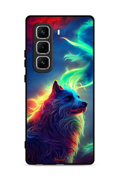 Tolwak غطاء حماية لهاتف Infinix Hot 50 Pro Plus 4G - ذئب