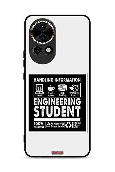 Tolwak غطاء حماية لهاتف هواوي نوفا 13 5G، ملصق طالب هندسة