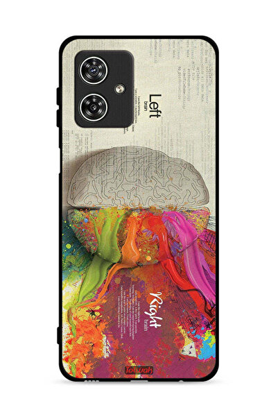 Tolwak غطاء حماية موتورولا موتو جي 54 5G - عمل فني تجريدي لعلم الدماغ