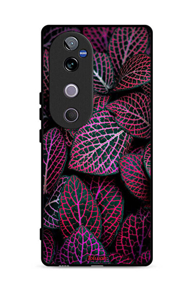 Tolwak غطاء حماية لهاتف Vivo V40 5G بنقشة أوراق سالجا