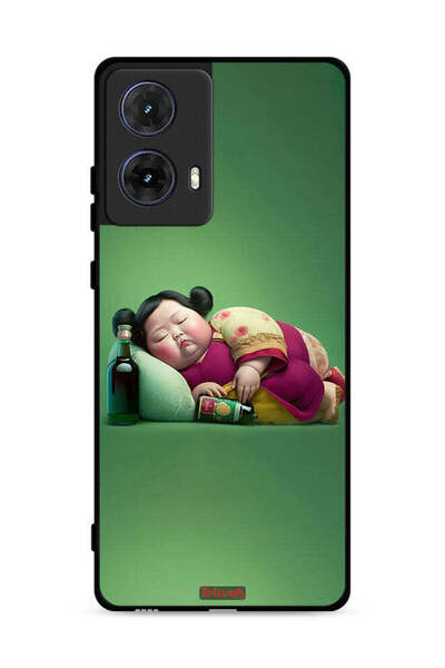 Tolwak غطاء حماية لهاتف موتورولا موتو جي 85 5G - فتاة سمينة