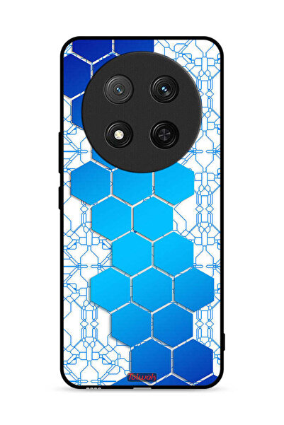 Tolwak غطاء حماية لهاتف Honor X9c 5G بشعار Honeycomb Hexagon Icon Networks