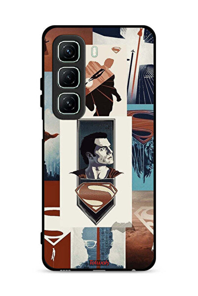 Tolwak غطاء حماية لهاتف Infinix Hot 50 5G برسومات سوبرمان