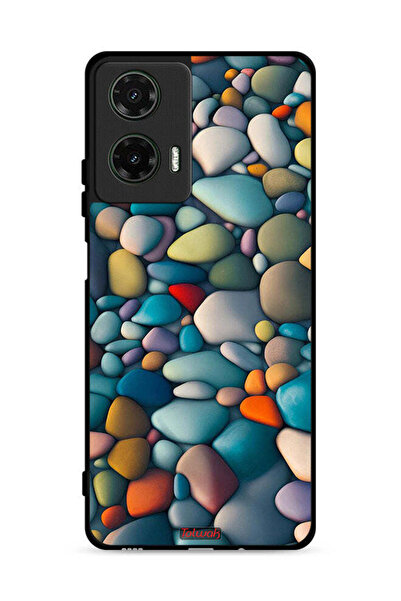 Tolwak غطاء حماية لهاتف موتورولا موتو جي 35 5G بنقشة أحجار تجريدية