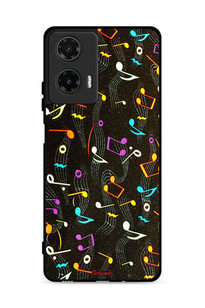 Tolwak غطاء حماية لهاتف موتورولا موتو جي 35 5G بنمط قماش موسيقي