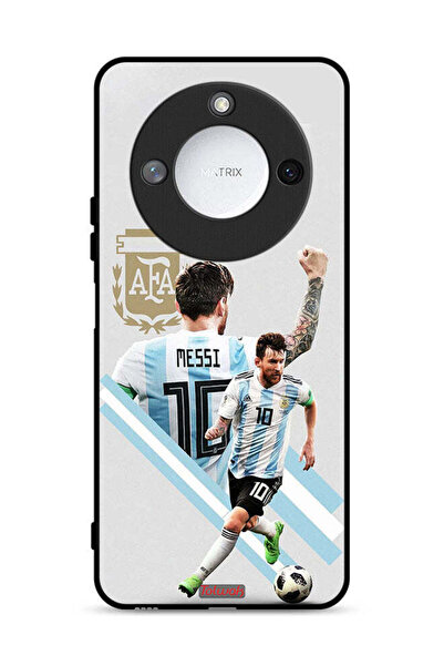 Tolwak غطاء حماية لهاتف Honor X60 5G برسومات ليو ميسي