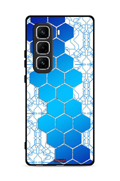 Tolwak غطاء حماية لهاتف Infinix Hot 50 Pro Plus 4G بتصميم شبكة أيقونات سداسية...