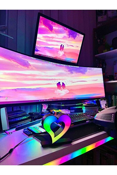 OEM Love Kalp Masaüstü Aydınlatma Aksesuarı