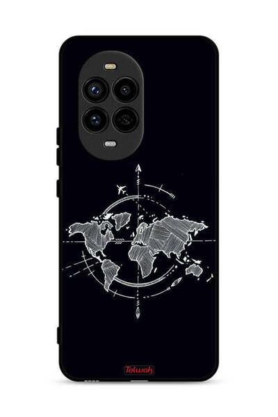 Tolwak غطاء حماية لهاتف هواوي نوفا 13 برو 5G برسومات البوصلة