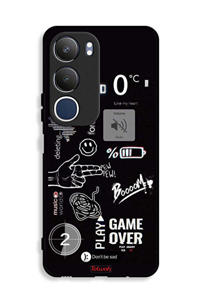 Tolwak غطاء حماية Vivo Y19s 4G Game Over Pew Pew