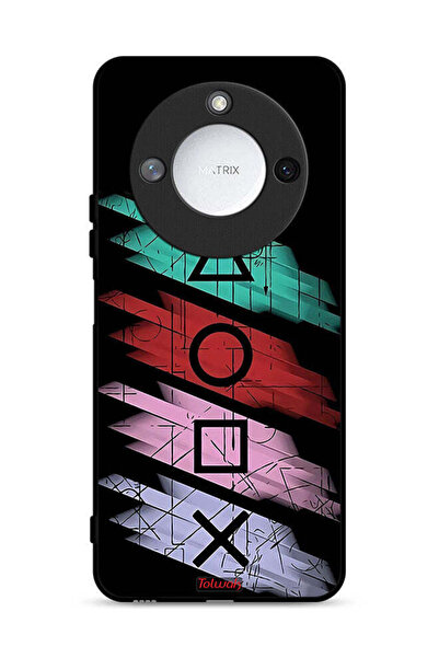 Tolwak غطاء حماية لهاتف Honor X9c Smart 5G برسومات أيقونات لعبة الحبار