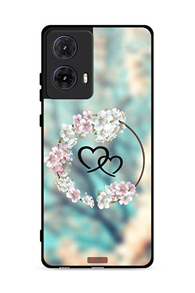 Tolwak غطاء حماية لهاتف موتورولا موتو جي 85 5G برسومات قلوب ورسومات حلقات فنية