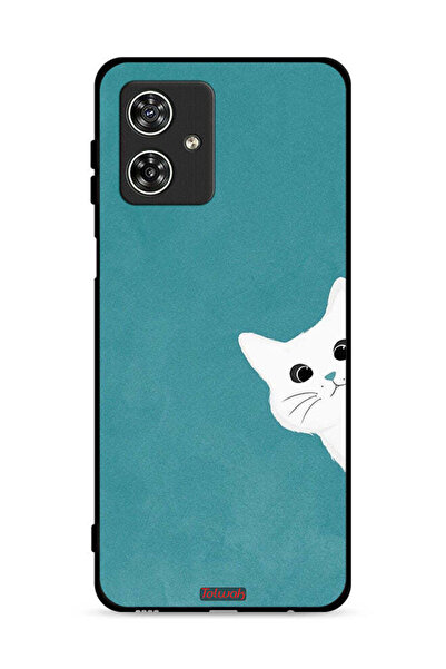 Tolwak غطاء حماية لهاتف موتورولا موتو جي 54 5G بتصميم قطة