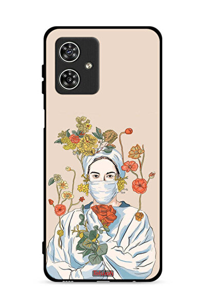 Tolwak غطاء حماية لهاتف موتورولا موتو جي 54 5G بطبعة ممرضة