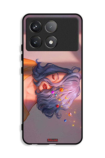 Tolwak Xiaomi Redmi K70E 5G Protective Case Cover Girl And Space Art
