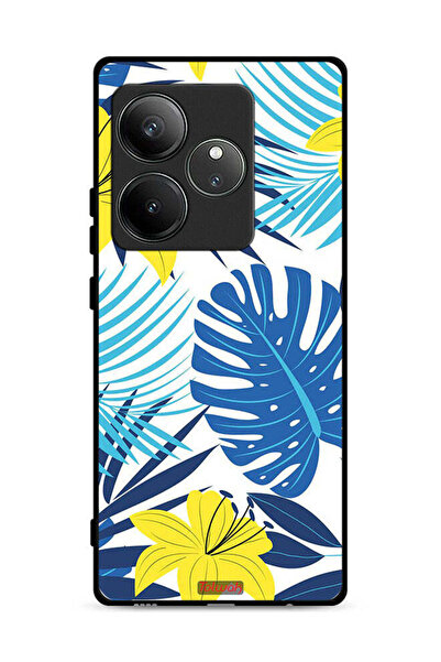 Tolwak غطاء حماية لهاتف Realme GT Neo6 SE 5G برسومات ريش وزهور