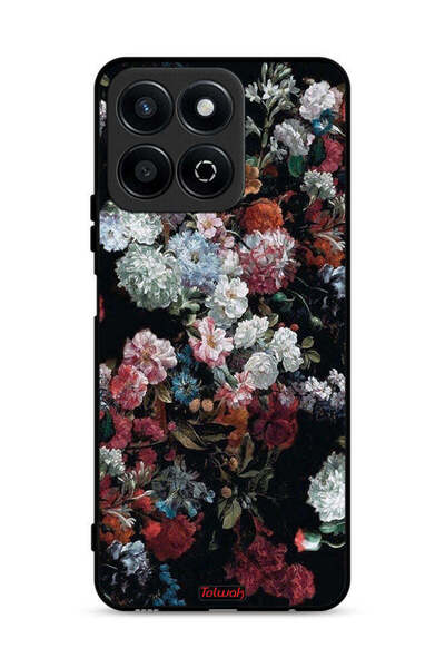 Tolwak غطاء حماية لهاتف Honor Play 60 Plus 5G بنقشة الورود العتيقة