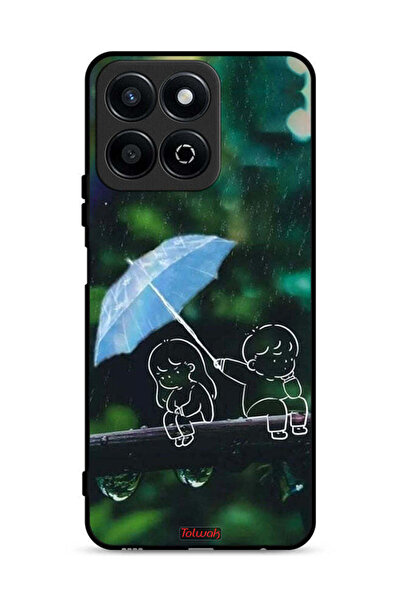 Tolwak غطاء حماية لهاتف Honor Play 60 Plus 5G بطبعة زوجين من الفن التجريدي