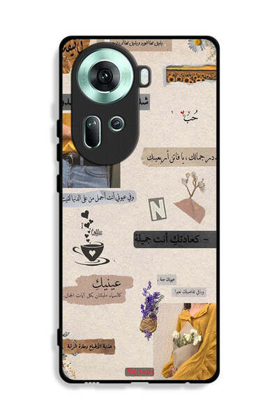 Tolwak غطاء حماية لهاتف Oppo Reno11 5G بعبارات حب باللغة العربية