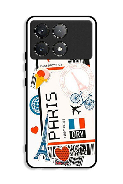 Tolwak غطاء حماية لهاتف Xiaomi Redmi K70E 5G ملصق باريس