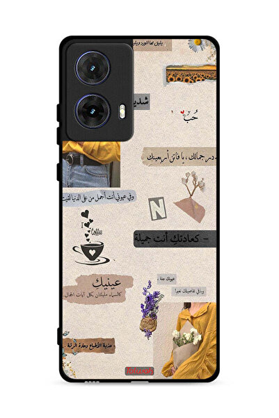 Tolwak غطاء حماية لهاتف موتورولا موتو جي 85 5 جي بعبارات حب باللغة العربية