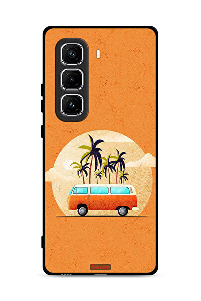 Tolwak غطاء حماية لهاتف Infinix Hot 50 Pro Plus 4G برسومات حافلة