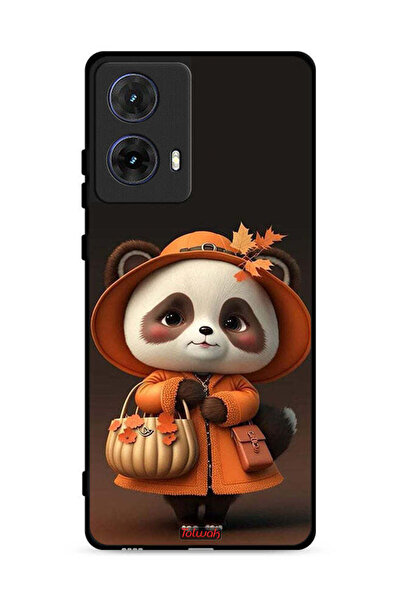 Tolwak غطاء حماية لهاتف موتورولا موتو جي 85 5G بتصميم سيدة باندا لطيفة