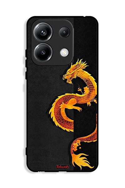 Tolwak غطاء حماية لهاتف Xiaomi Poco M6 Pro 4G بنقشة فن التنين