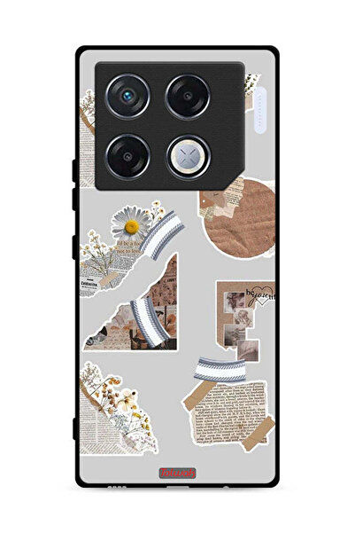 Tolwak غطاء حماية لهاتف Infinix GT 20 Pro 5G مصنوع من قطع من الملصقات الورقية