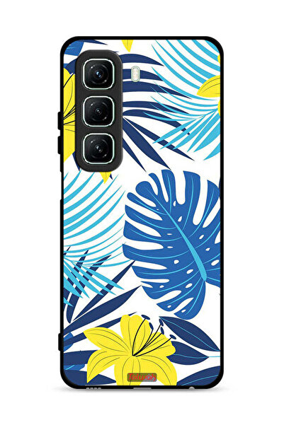 Tolwak غطاء حماية لهاتف Infinix Hot 50 5G بنقشة ريش وزهور