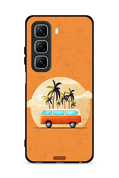 Tolwak غطاء حماية لهاتف Infinix Hot 50 5G برسومات حافلة فنية