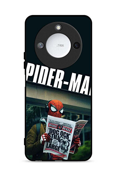 Tolwak غطاء حماية Honor X60 5G سبايدرمان يقرأ صحيفة