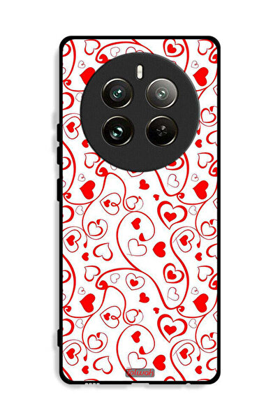 Tolwak غطاء حماية بنقشة قلوب لهاتف Realme 12 Pro Plus 5G