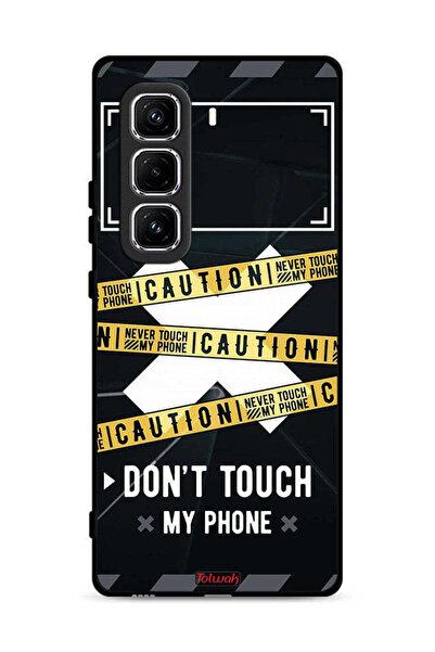 Tolwak غطاء حماية لهاتف Infinix Hot 50 Pro Plus 4G تحذير: لا تلمس هاتفي أبدًا