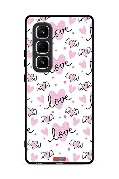 Tolwak غطاء حماية لهاتف Infinix Hot 50 Pro Plus 4G بنمط فني بنقشة حب وقلب