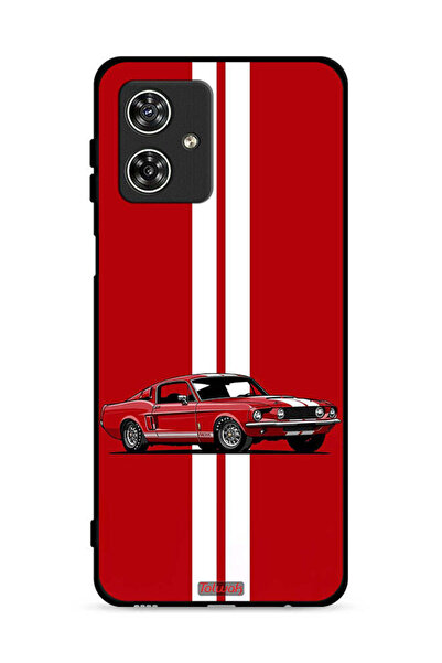 Tolwak غطاء حماية لهاتف موتورولا موتو جي 54 5G، تصميم سيارة كلاسيكية، فن تجريدي