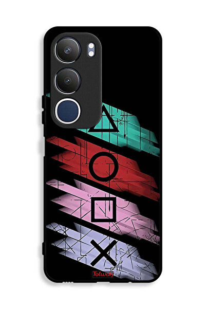 Tolwak غطاء حماية لهاتف Vivo Y19s 4G برسومات أيقونات لعبة الحبار