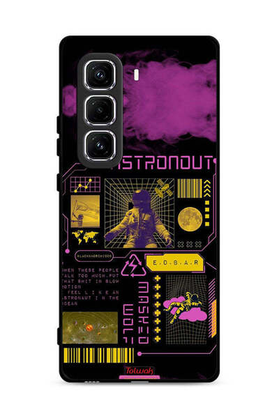 Tolwak غطاء حماية لهاتف Infinix Hot 50 Pro Plus 4G بملصق رائد فضاء