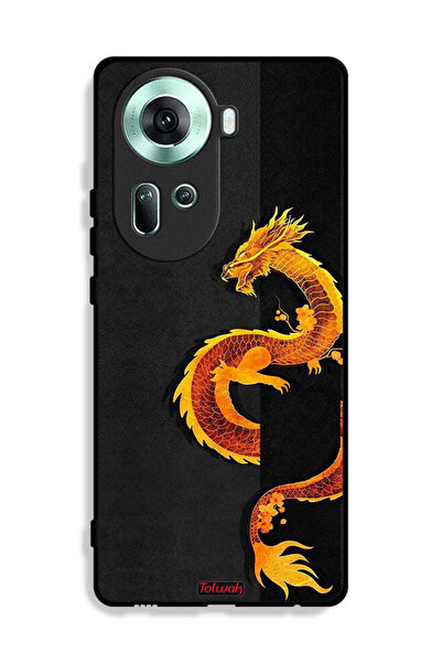 Tolwak Oppo Reno11 5G Protective Case Cover Dragon Art