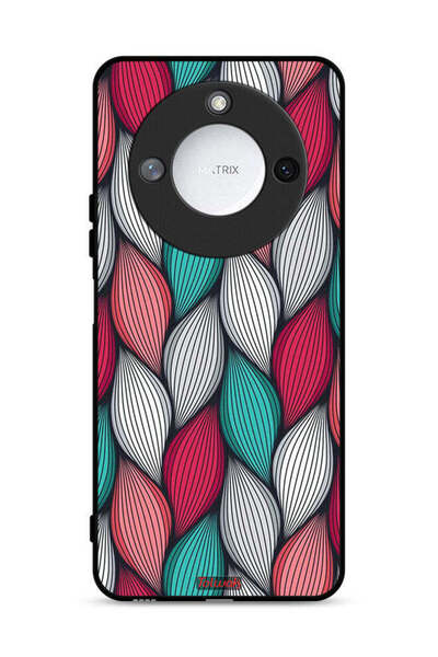 Tolwak غطاء حماية لهاتف Honor X60 5G بنقشة ريشة