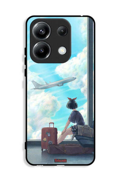 Tolwak غطاء حماية لهاتف Xiaomi Poco M6 Pro 4G بتصميم فن السفر