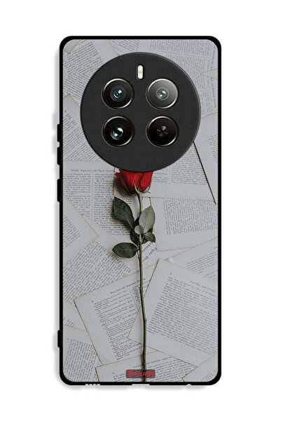 Tolwak غطاء حماية لجهاز Realme 12 Pro 5G وردي على ورق