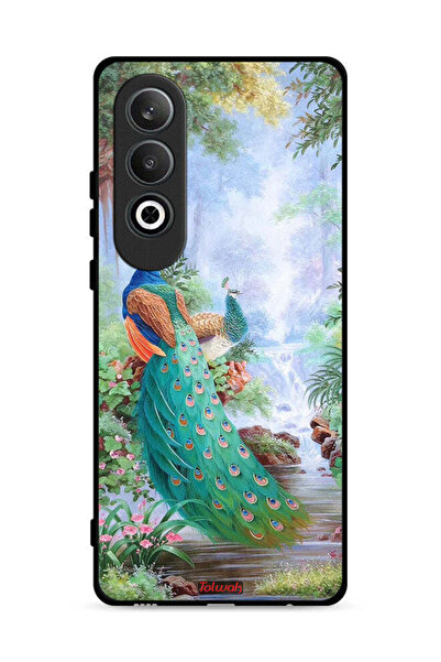 Tolwak غطاء حماية لهاتف OnePlus Nord CE4 5G بنقشة الطاووس