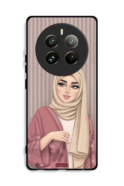 Tolwak غطاء حماية لهاتف Realme 12 Pro Plus 5G برسومات فتاة محجبة